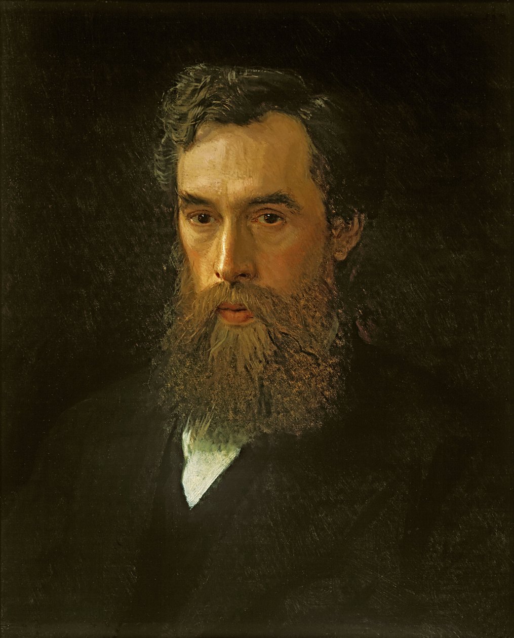 Portret van Pavel Tretyakov door Ivan Nikolaevich Kramskoy