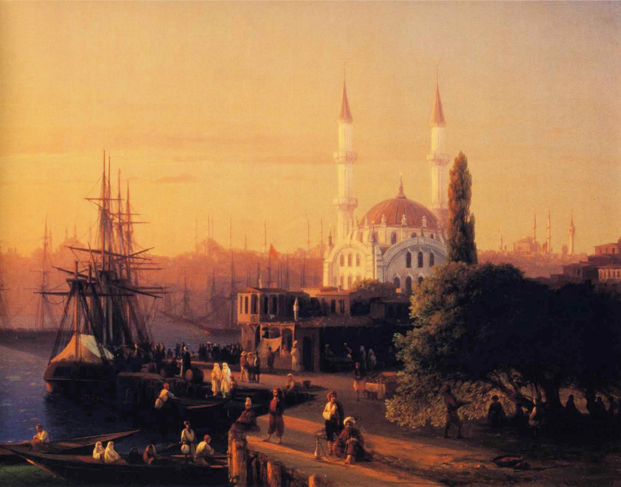 Panorama van Constantinopole (detail) door Ivan Aivazovsky