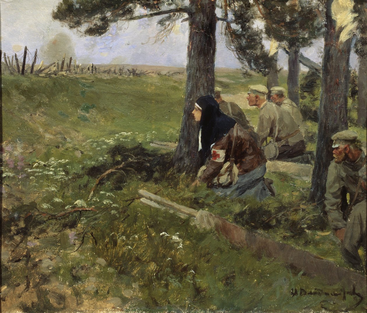 Een verpleegster, 1914-1917 door Ivan Alexeyevich Vladimirov