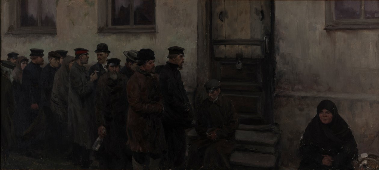 Voor een taverne door Ivan Alexeyevich Vladimirov
