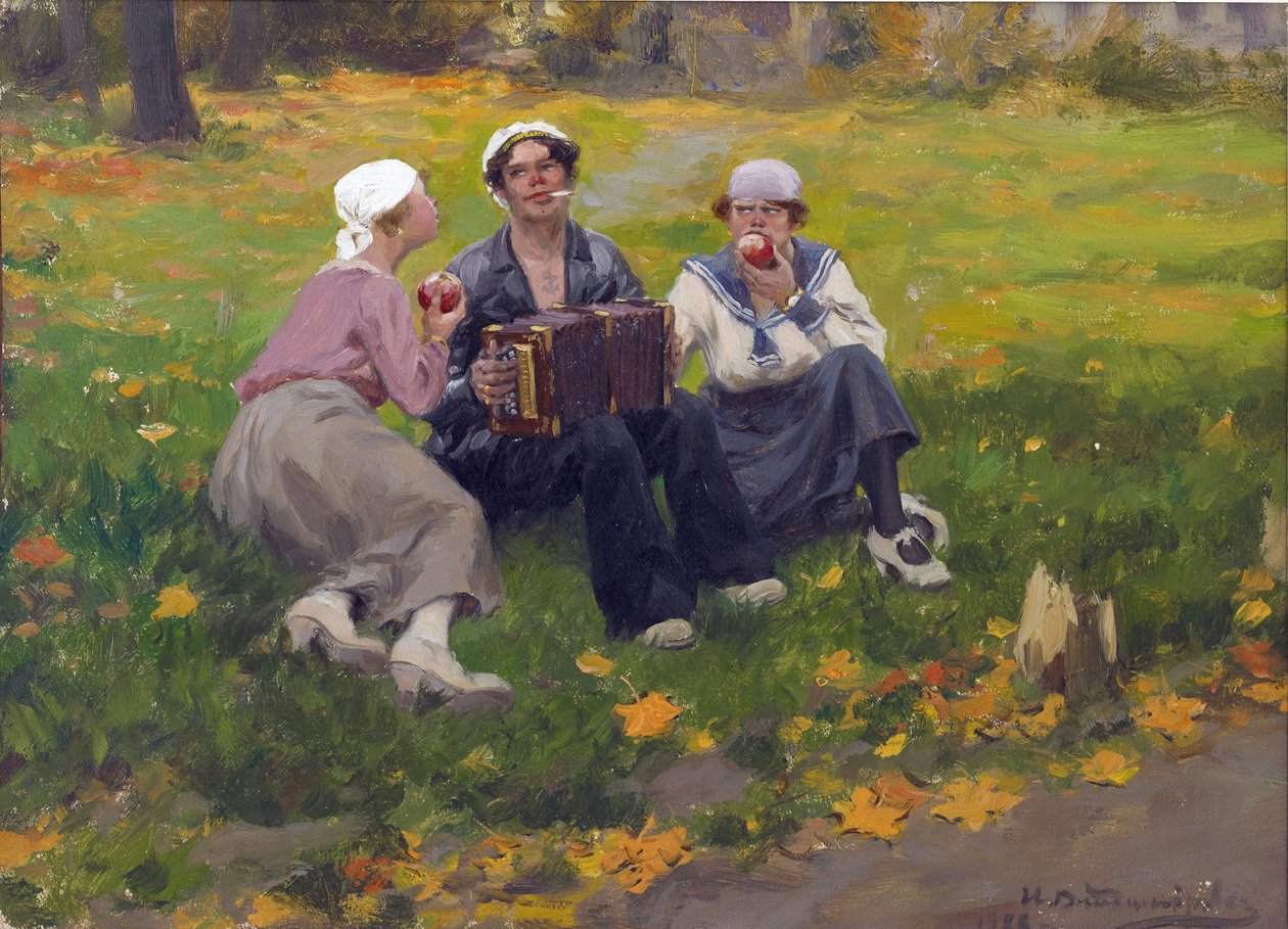 Groep Bolsjewieken door Ivan Alexeyevich Vladimirov