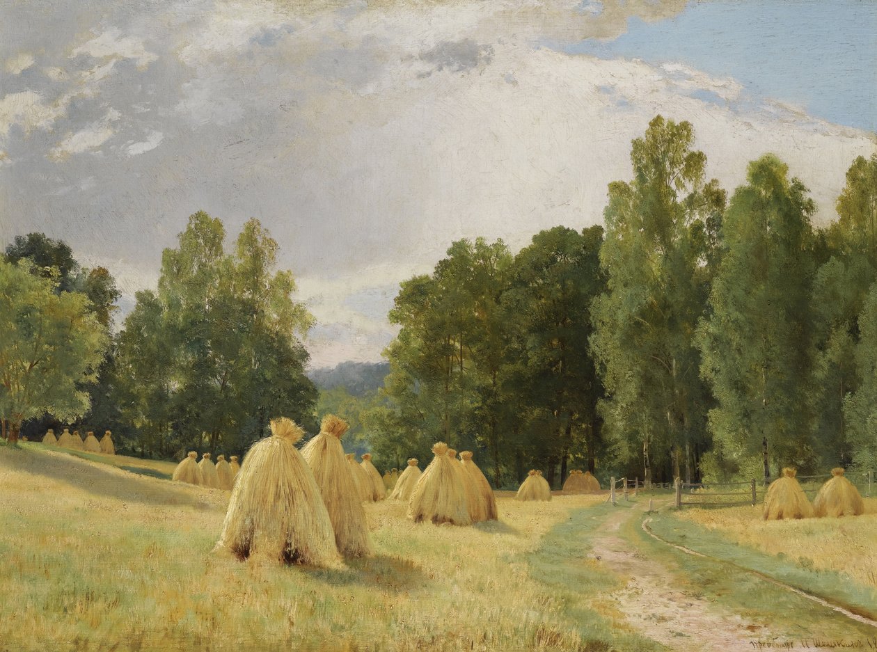 Hooibergen, Preobrazhenskoe door Ivan Ivanovich Shishkin
