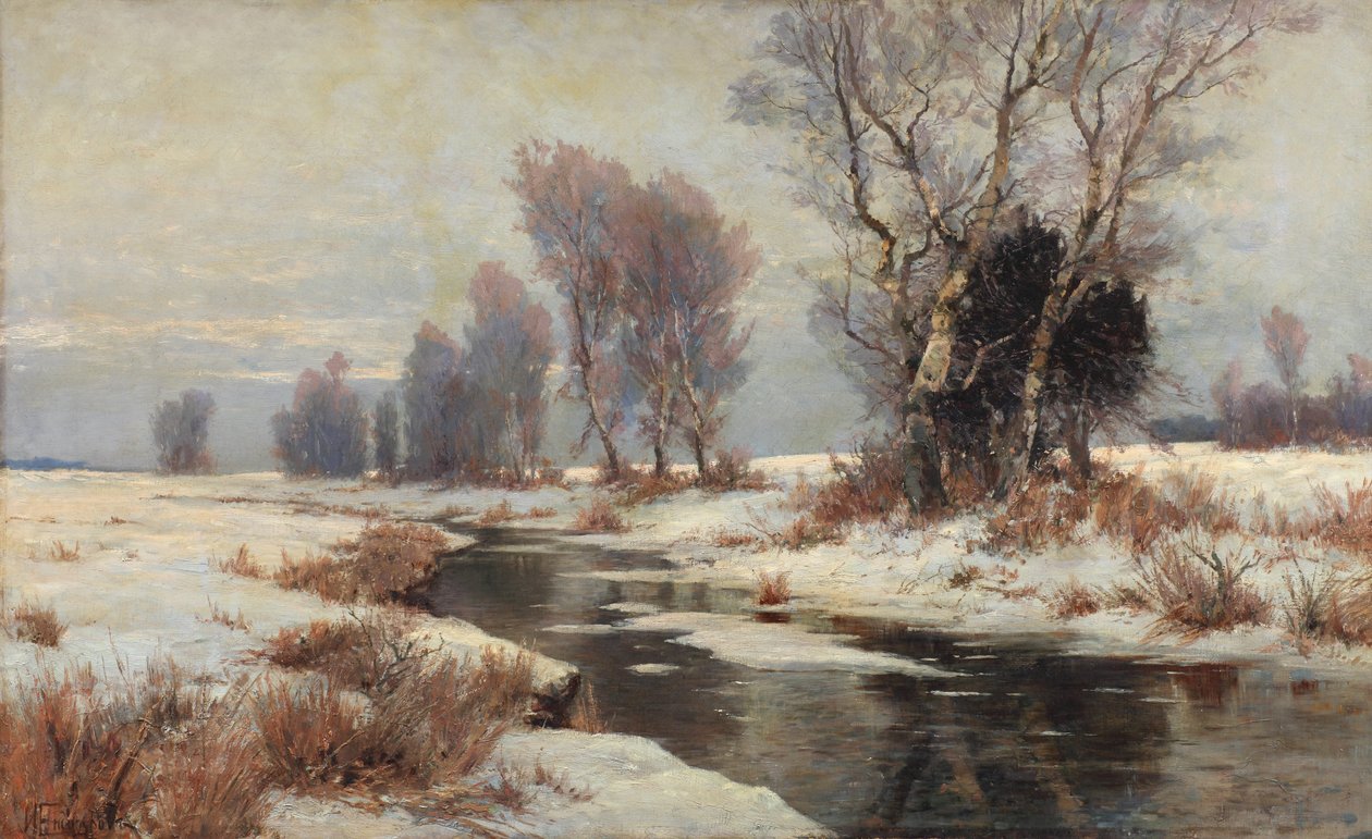 Lentelandschap, 1890s door Ivan Ivanovich Yendogurov