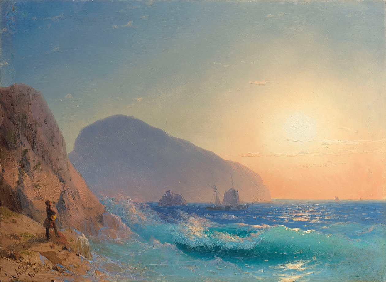 Alexander Pushkin op de Krim door Ivan Konstantinovich Aivazovsky