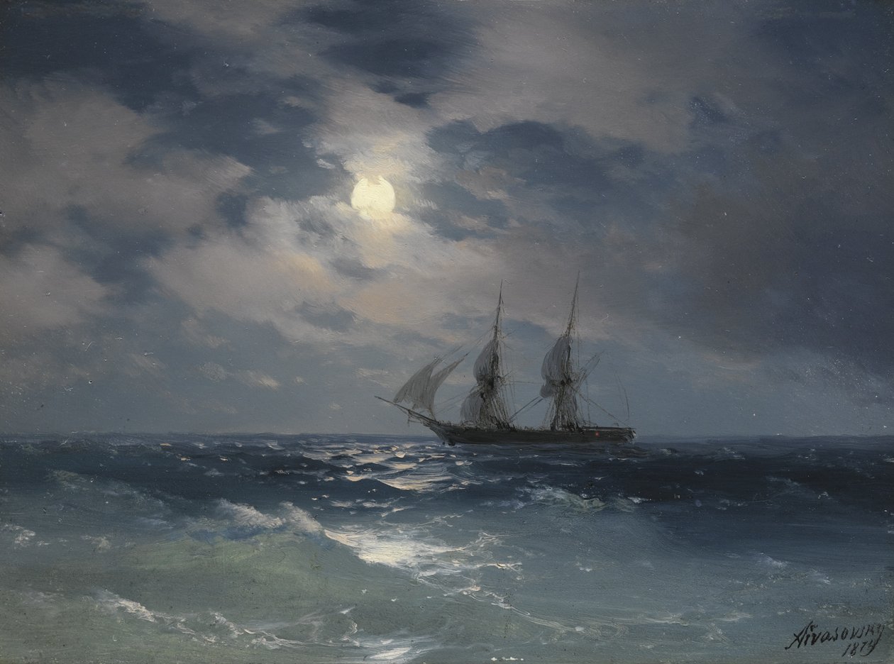 Brik Mercurius door Ivan Konstantinovich Aivazovsky