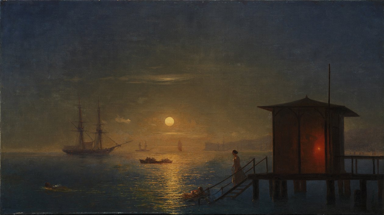 Keizerlijk badhuis, 1848 door Ivan Konstantinovich Aivazovsky