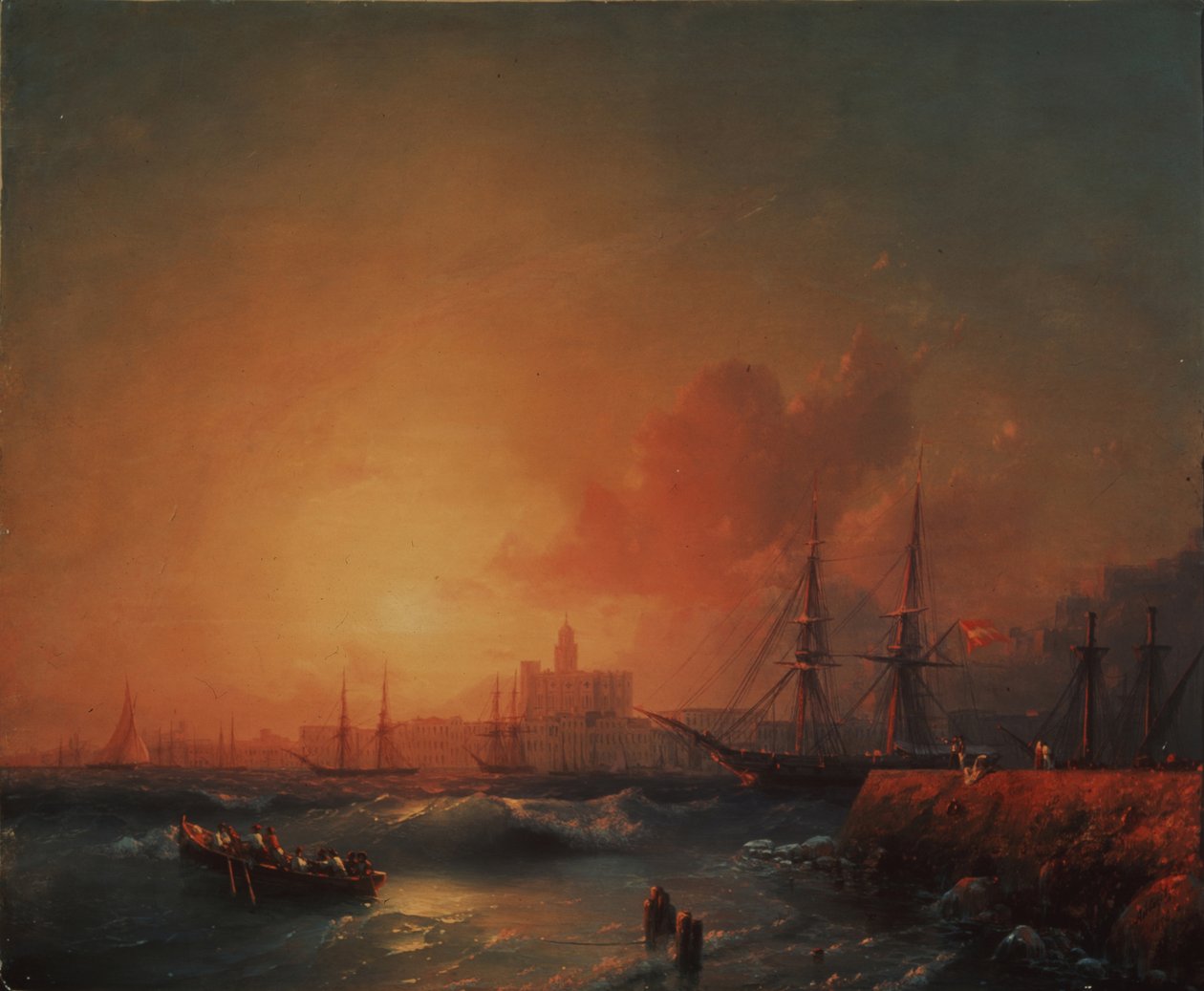 Malaga door Ivan Konstantinovich Aivazovsky