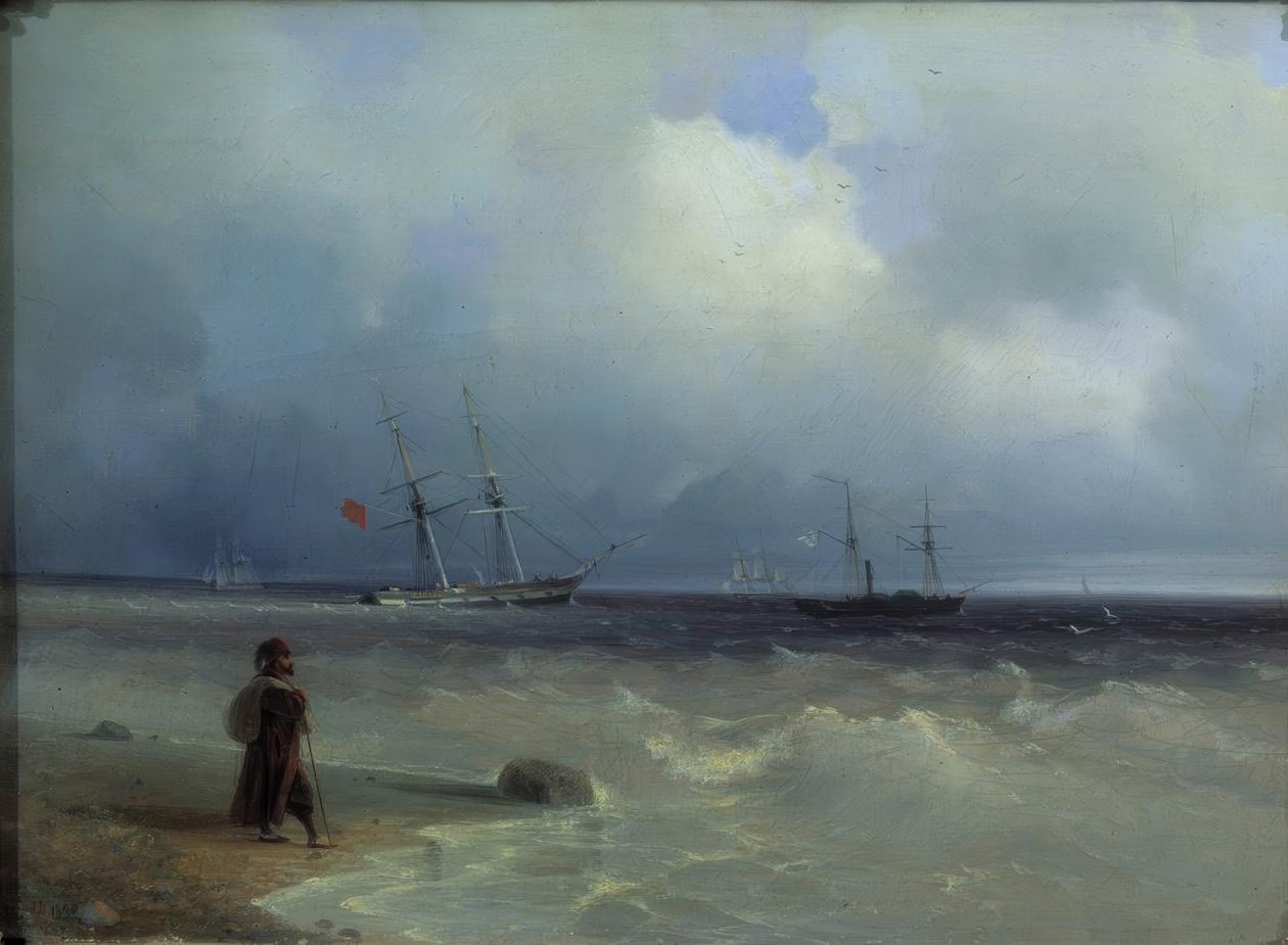Kustlijn door Ivan Konstantinovich Aivazovsky
