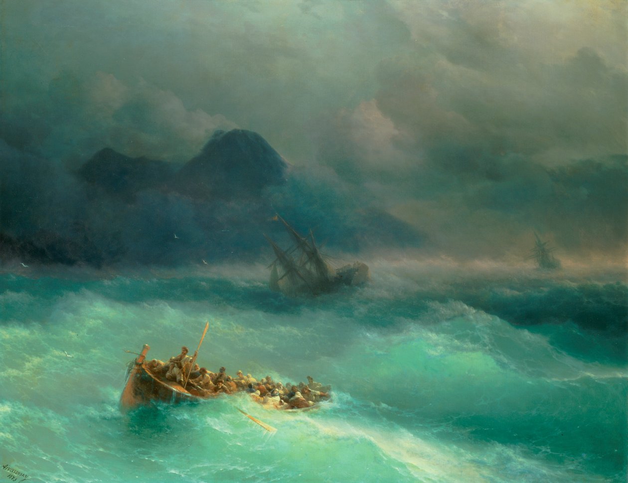 Het Schipbreuk door Ivan Konstantinovich Aivazovsky