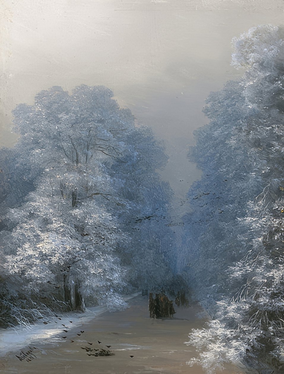 Winterlandschap door Ivan Konstantinovich Aivazovsky