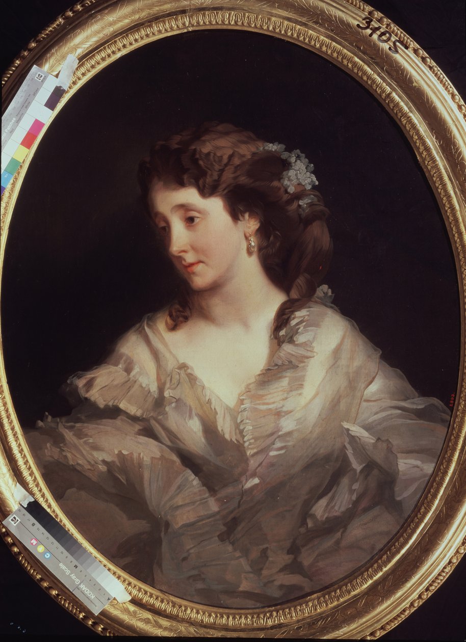 Portret van Alexandra Chelischeva, 1860s-1870s door Ivan Kosmich Makarov