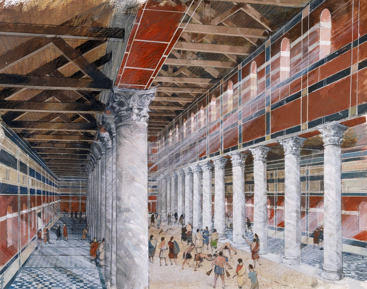 Baden basiliek, Wroxeter Romeinse stad door Ivan Lapper