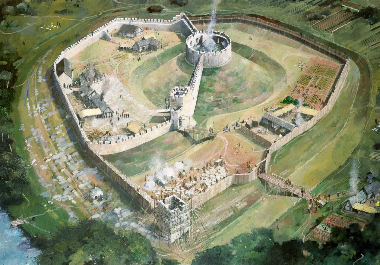 Pickering Kasteel, 13e eeuw door Ivan Lapper