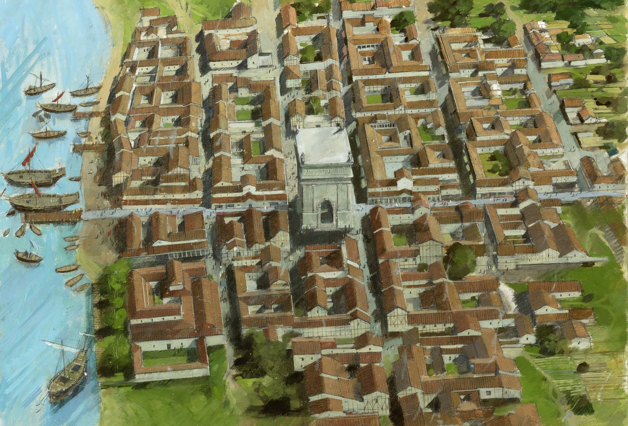 Romeins fort Richborough door Ivan Lapper