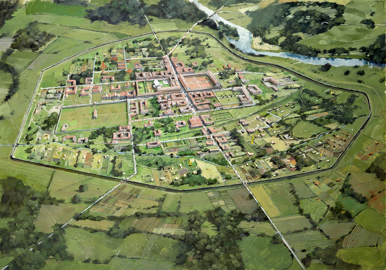 Wroxeter Romeinse stad door Ivan Lapper