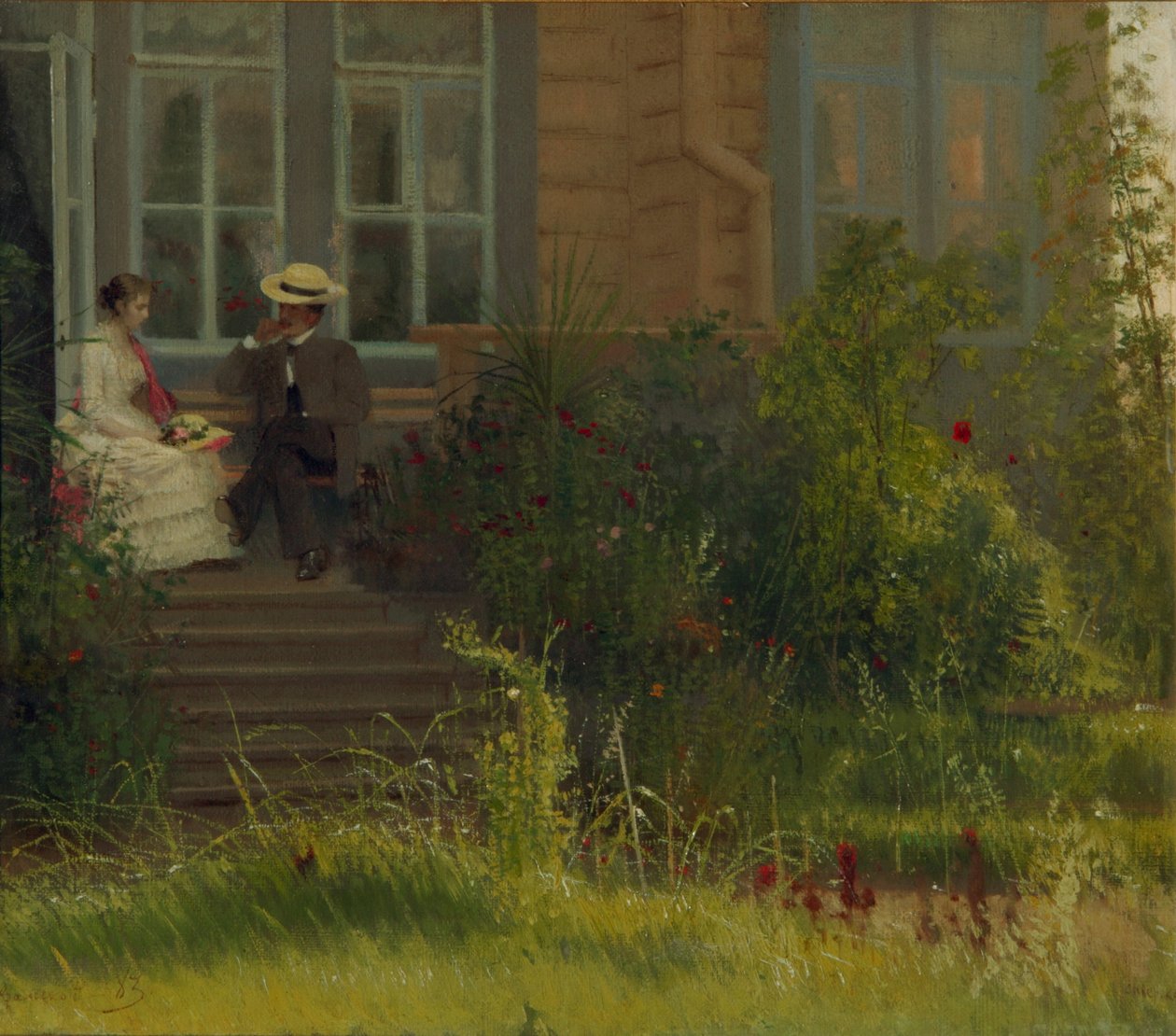 Dacha van de kunstenaar in Siverskaya door Ivan Nikolaevich Kramskoy