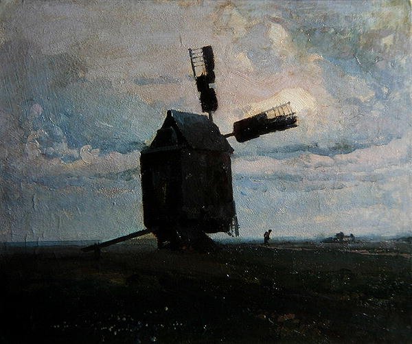 Windmolen, ca. 1930 door Ivan Trusz