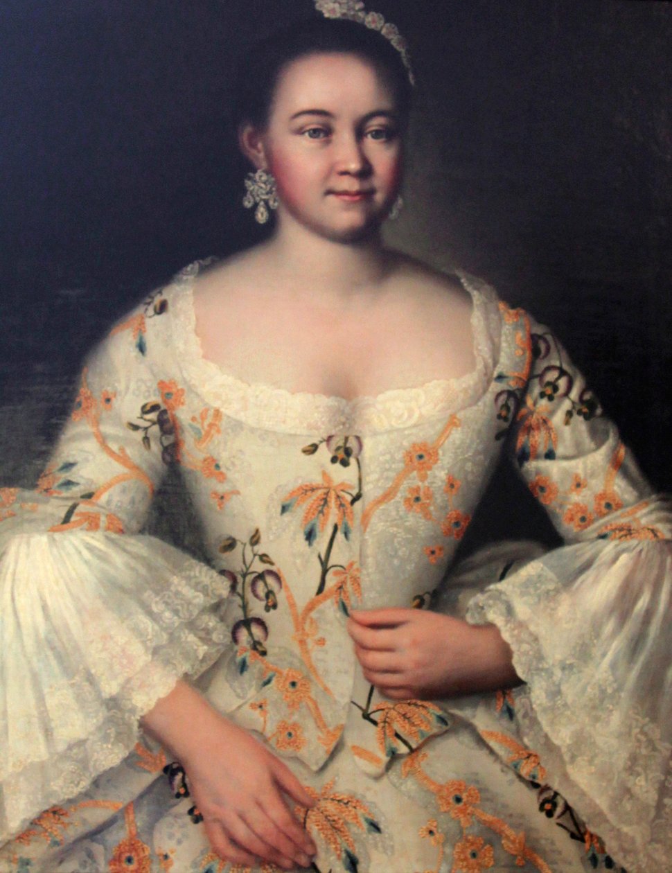 Stepanida Stepanovna Yakovleva, ca. 1757-ca. 1761 door Ivan Vishnyakov