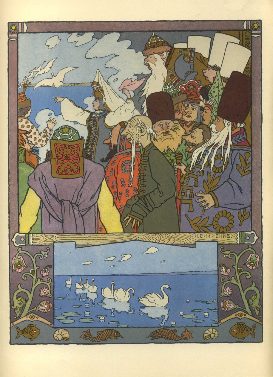 Ivan Tsarevich en de kikkerprinses, 1901 door Ivan Yakovlevich Bilibin