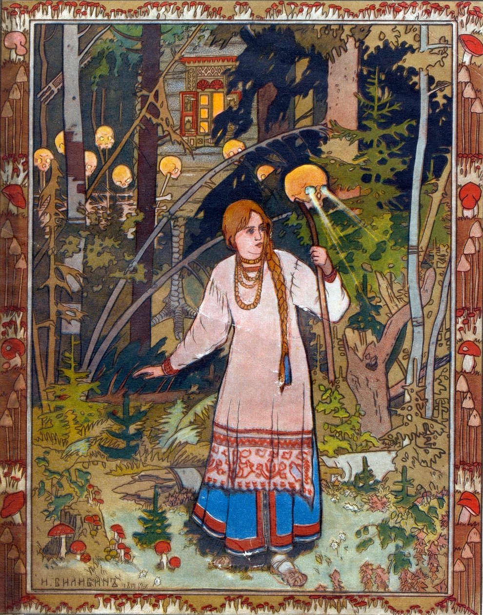 Vasilisa de Schone, 1900 door Ivan Yakovlevich Bilibin