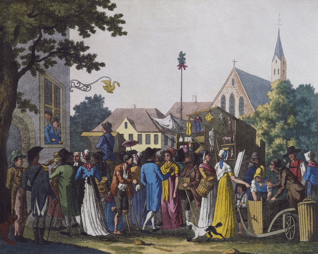Markt, 1810 door J. B. Wunder