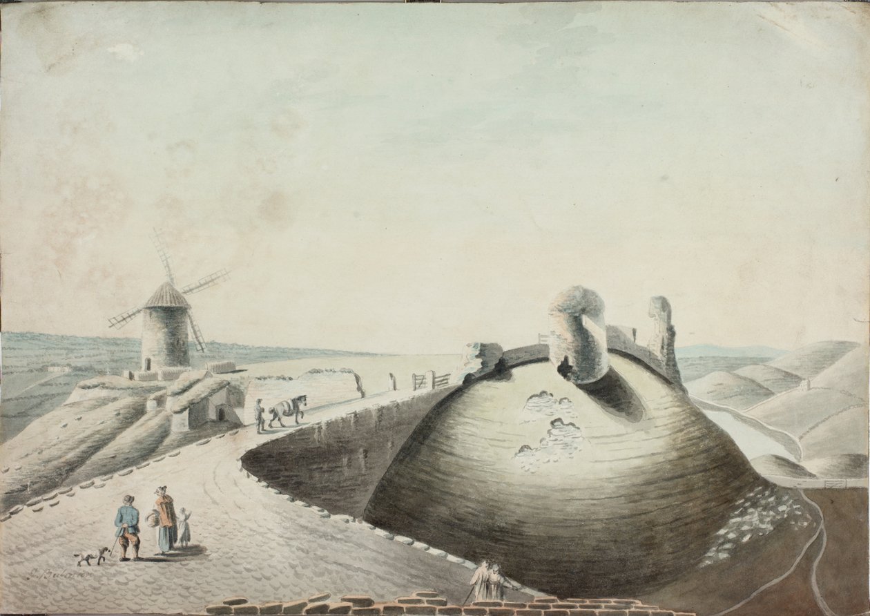 Kasteel bij Berwick-on-Tweed door J. Bulman