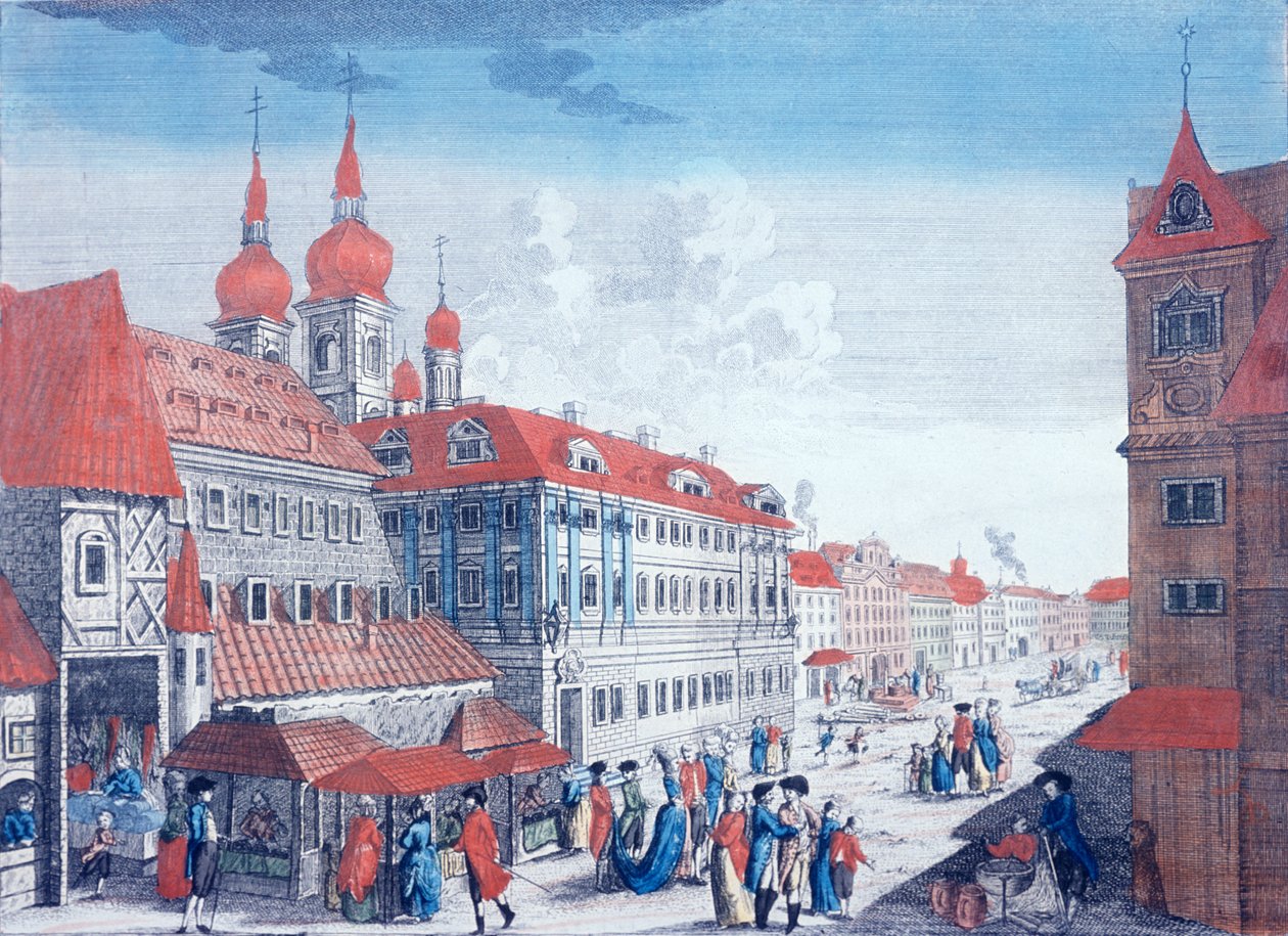 Theaters in Kotce-straat, ca. 1800 door J. Carmine