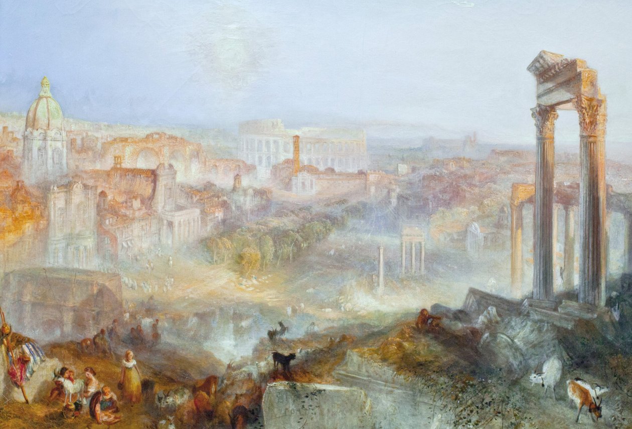Modern Rome - Campo Vacino door Joseph Mallord William Turner