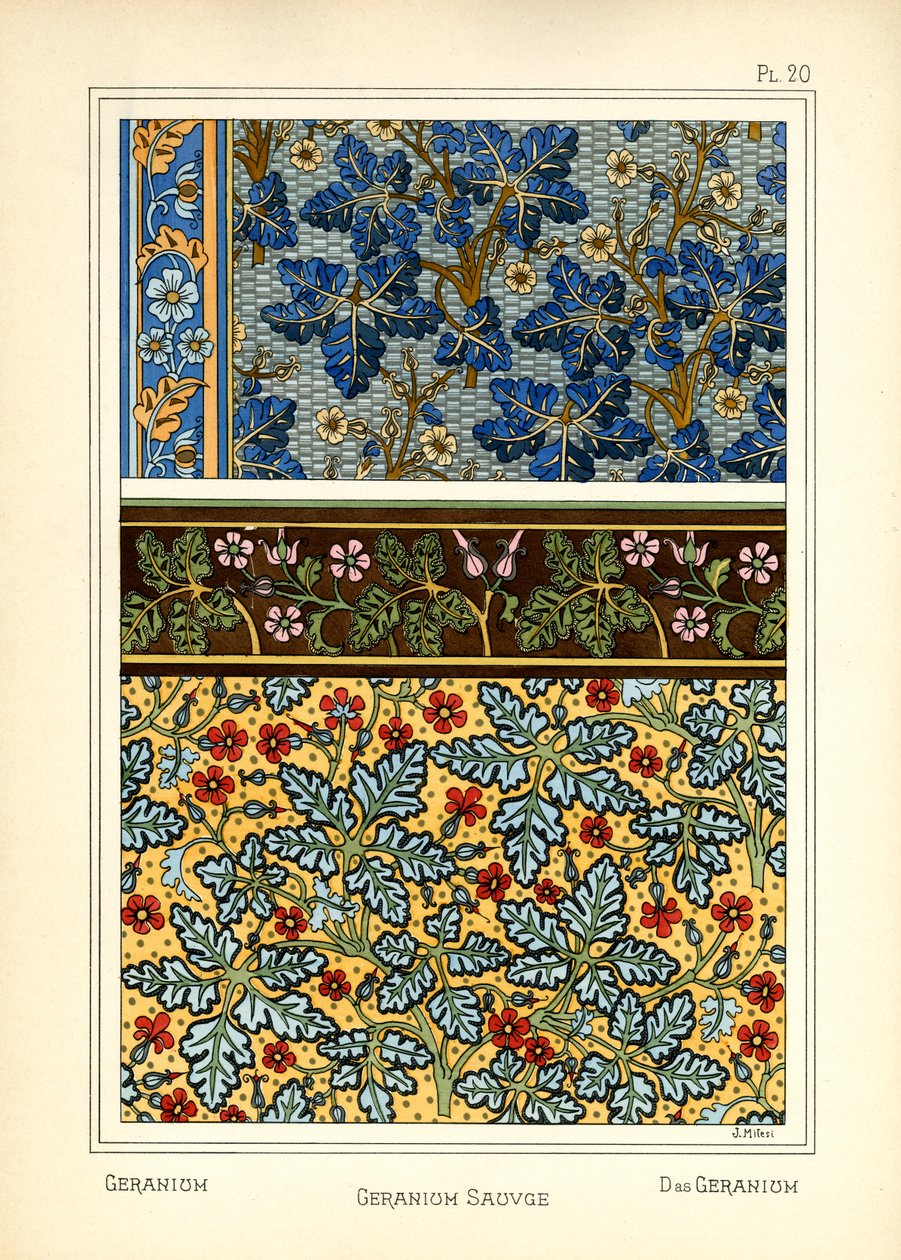 De Geranium door J. Milesi