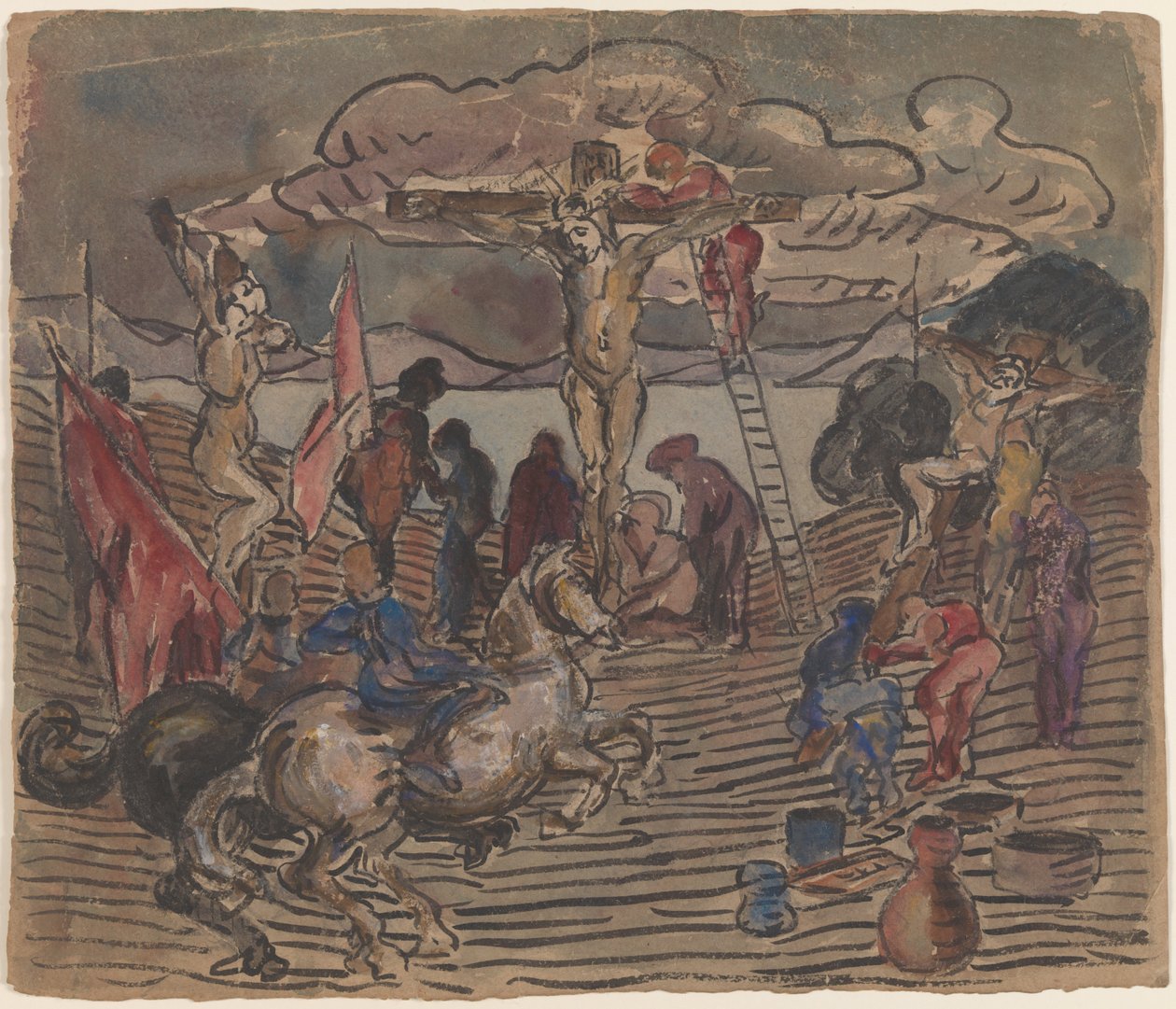 De kruisiging I door J.A. Jerichau