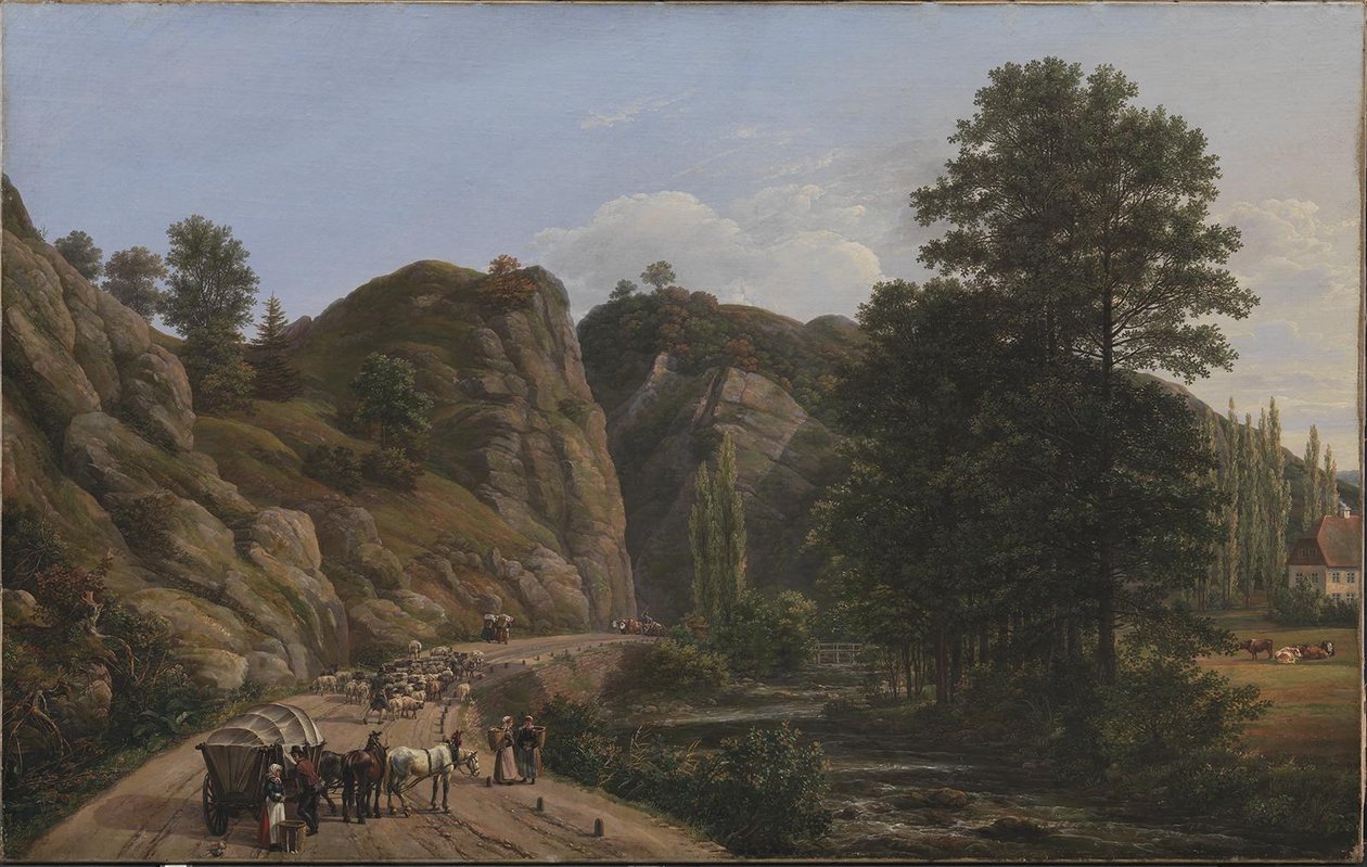 Plauenscher Grund bij Dresden door Johan Christian Dahl