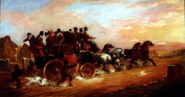 De Bath Postkoets door J.C. Maggs