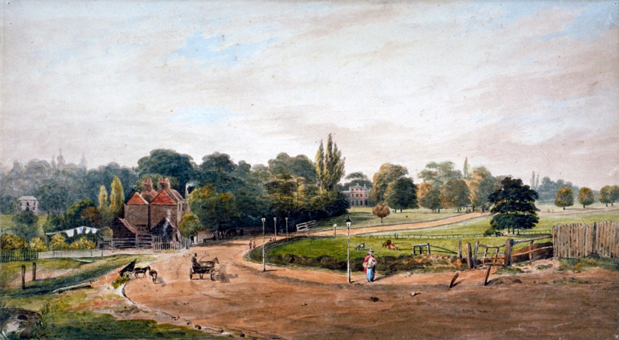 Lordship Lane, Camberwell, Londen, ca. 1860 door JC Mandy