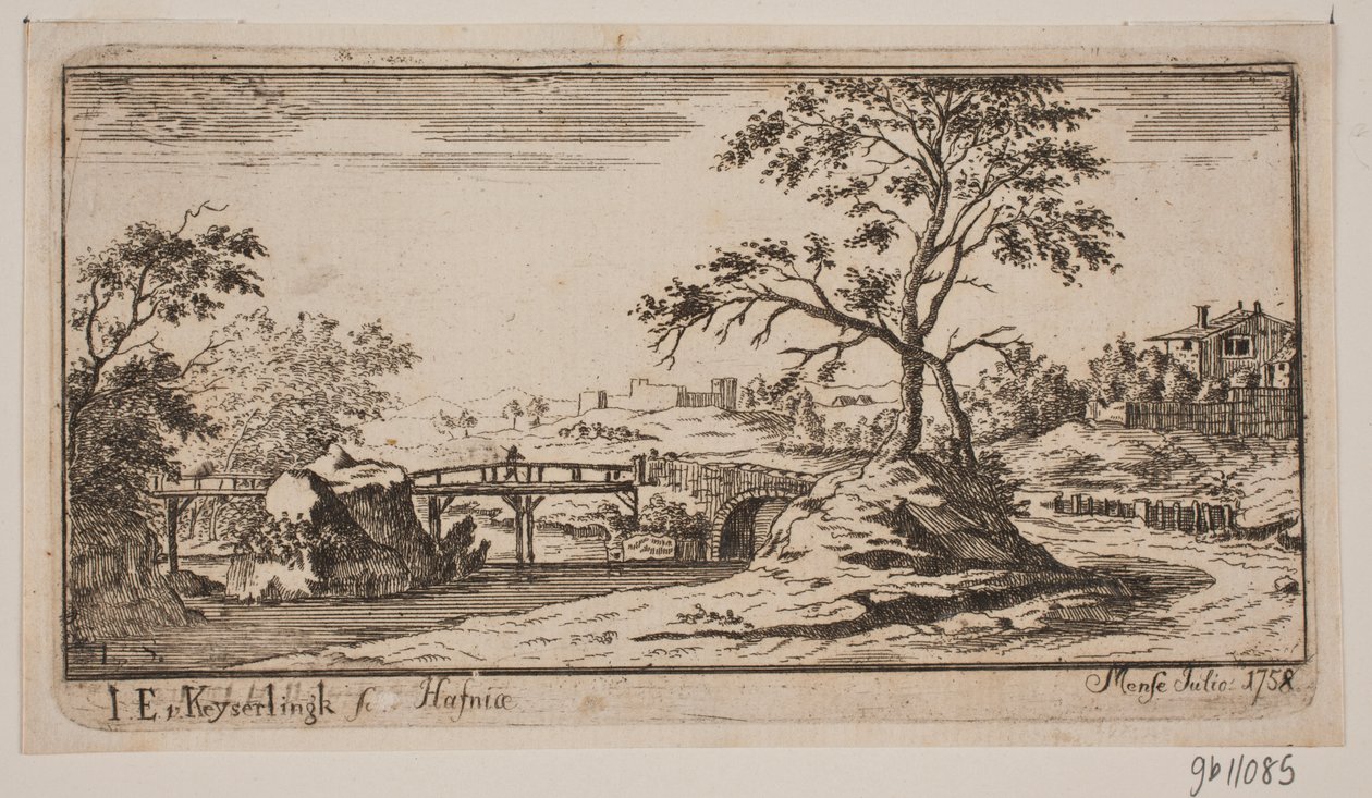 Landschap door J.E. Keyserlingk