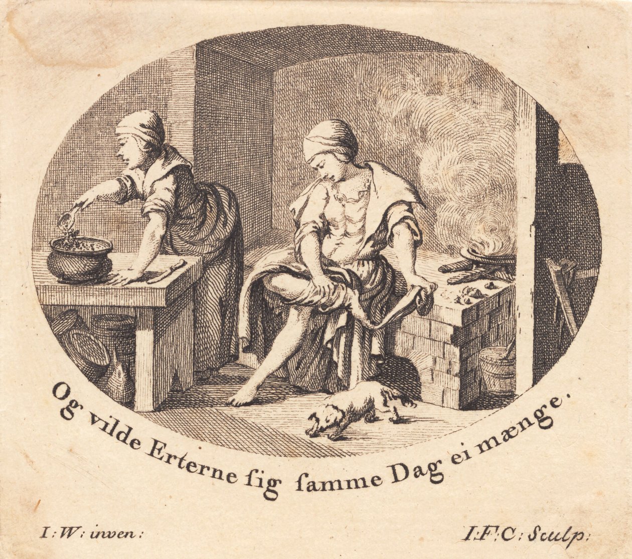 Dorothea in de keuken door J.F. Clemens