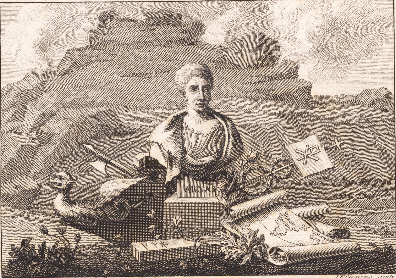 De handschriftenverzamelaar Arni Magnusson door J.F. Clemens
