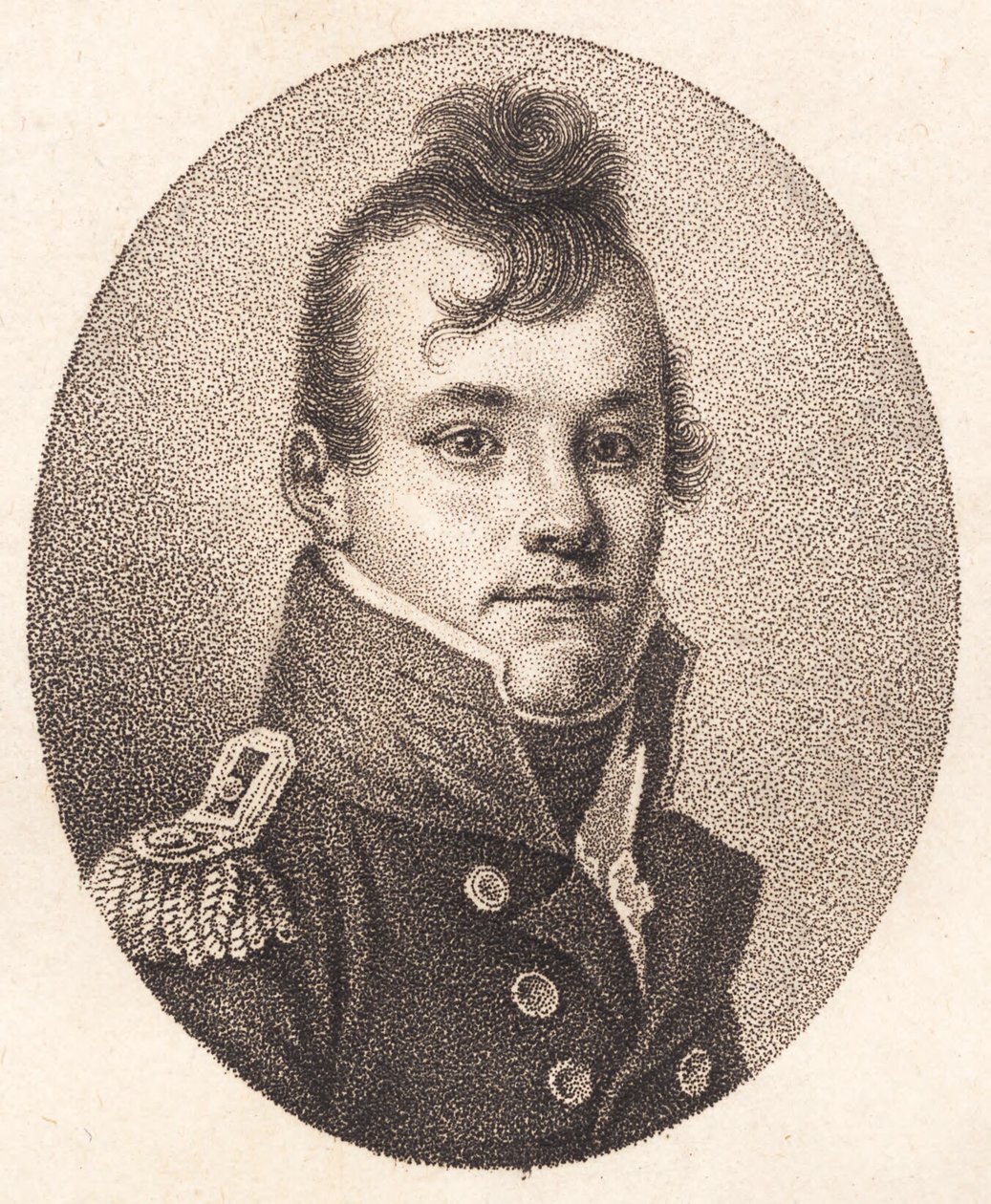 Luitenant O.C. Lange door J.F. Clemens