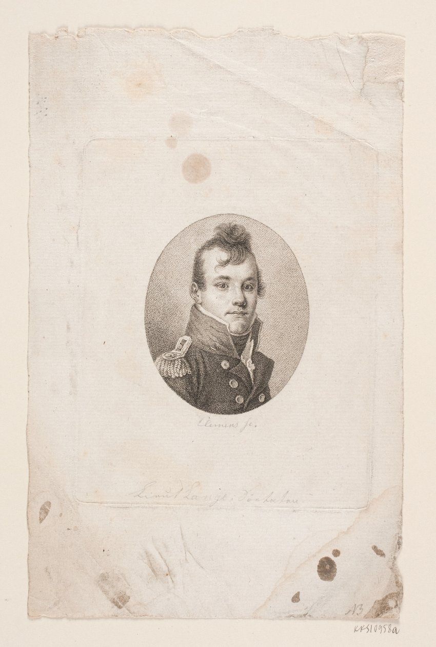 Luitenant Ole Christian Lange door J.F. Clemens
