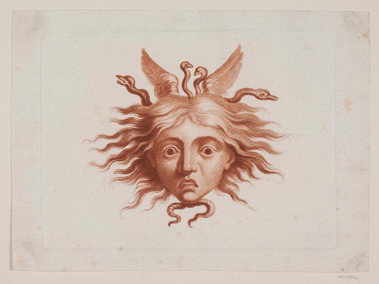 Medusahoofd door J.F. Clemens