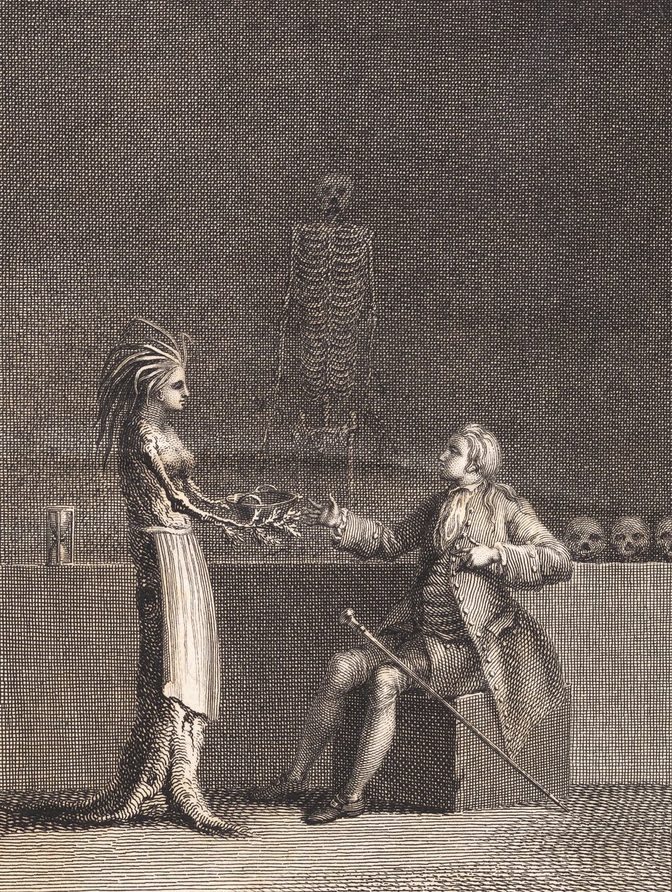 Niels Klim in de anatomiekamer door J.F. Clemens