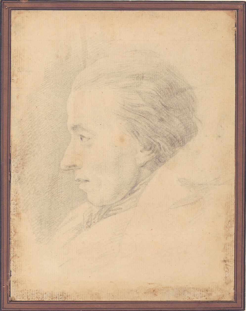 Portret van de dichter Johannes Ewald (1743-81) door J.F. Clemens