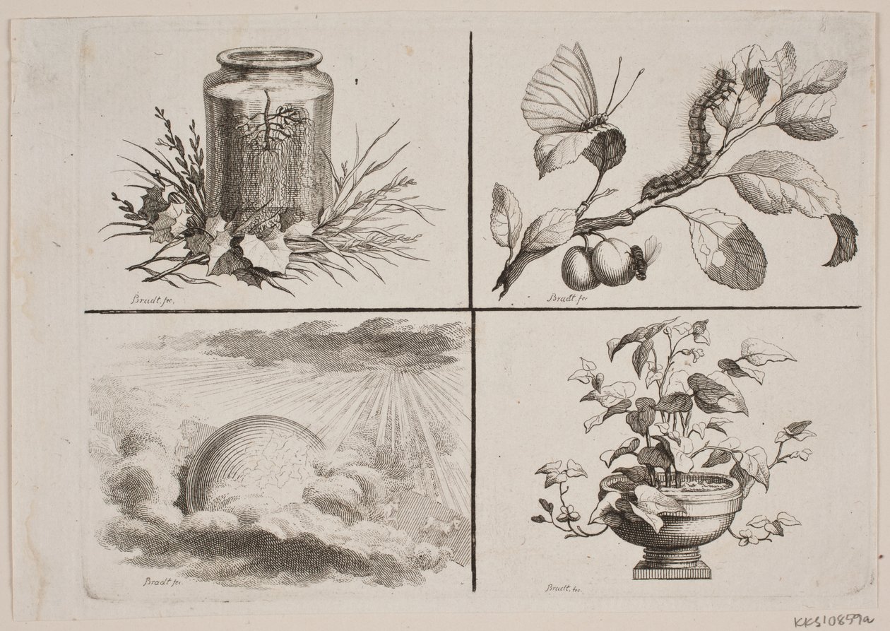 Vignetten voor Bonnets werken door J.F. Clemens
