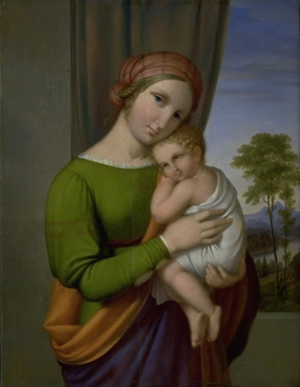 Maagd Maria met het Christuskind door J.L. Lund