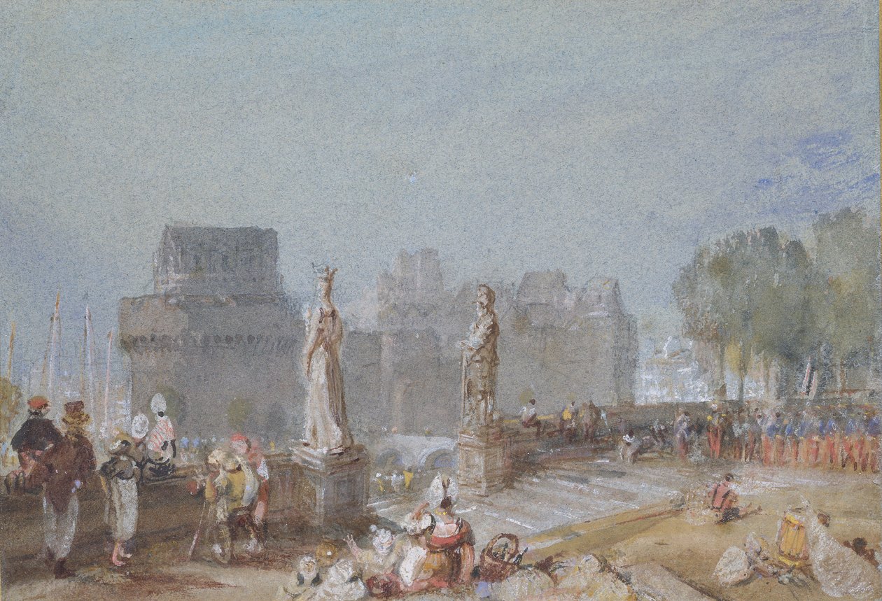 Chateau de Nantes, c. 1830 door Joseph Mallord William Turner