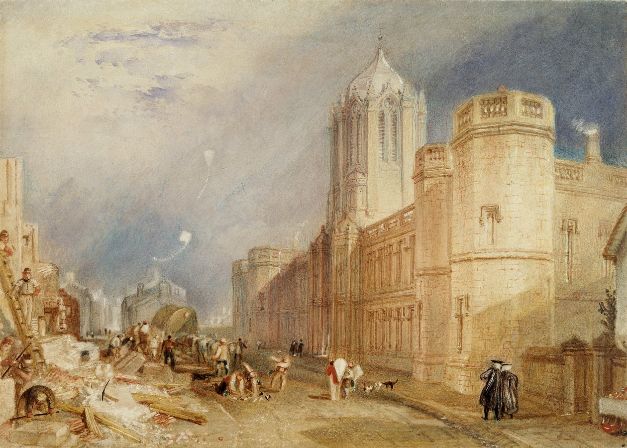 Christ Church College, Oxford door Joseph Mallord William Turner