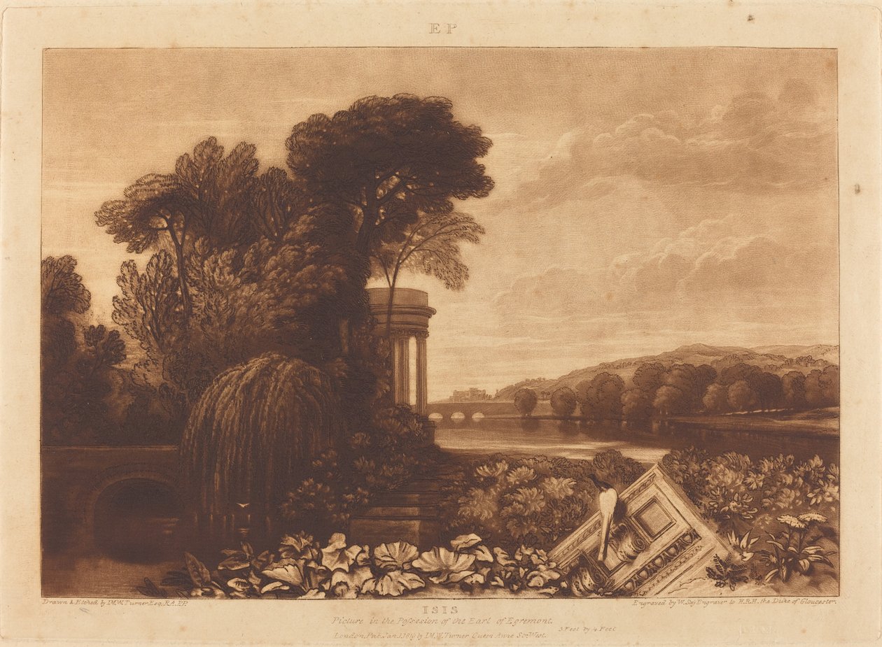 Isis, gepubliceerd 1819 door Joseph Mallord William Turner