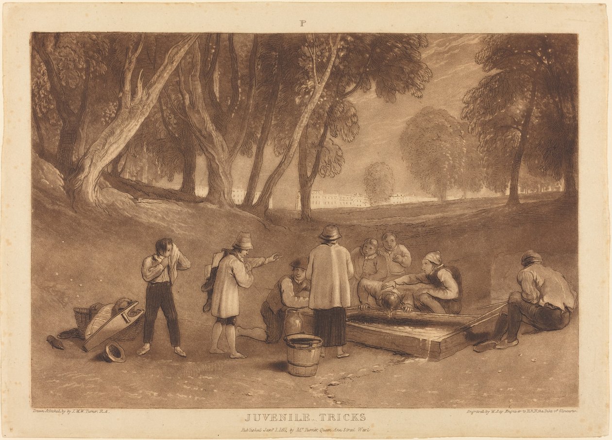 Jeugdige Streken, gepubliceerd 1811 door Joseph Mallord William Turner