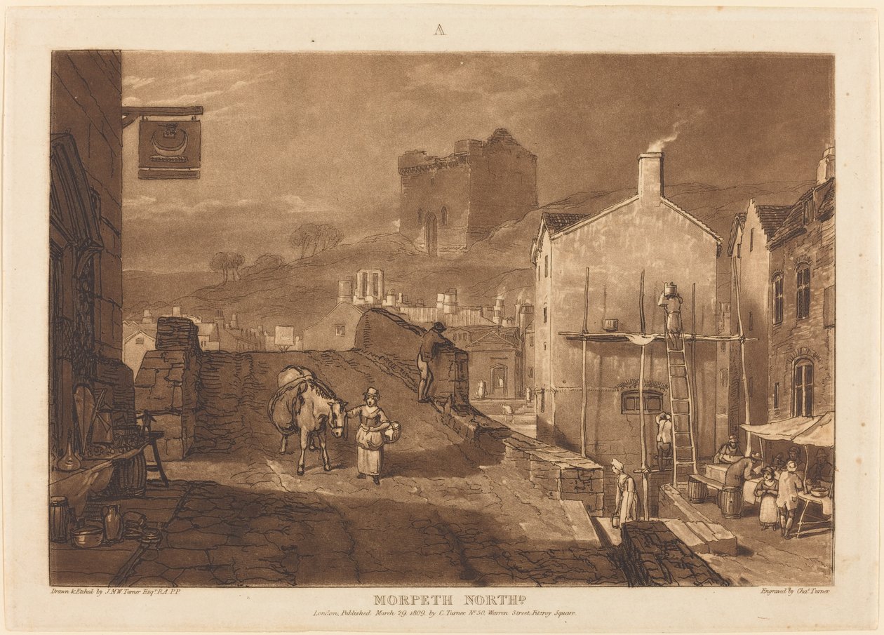 Morpeth door Joseph Mallord William Turner