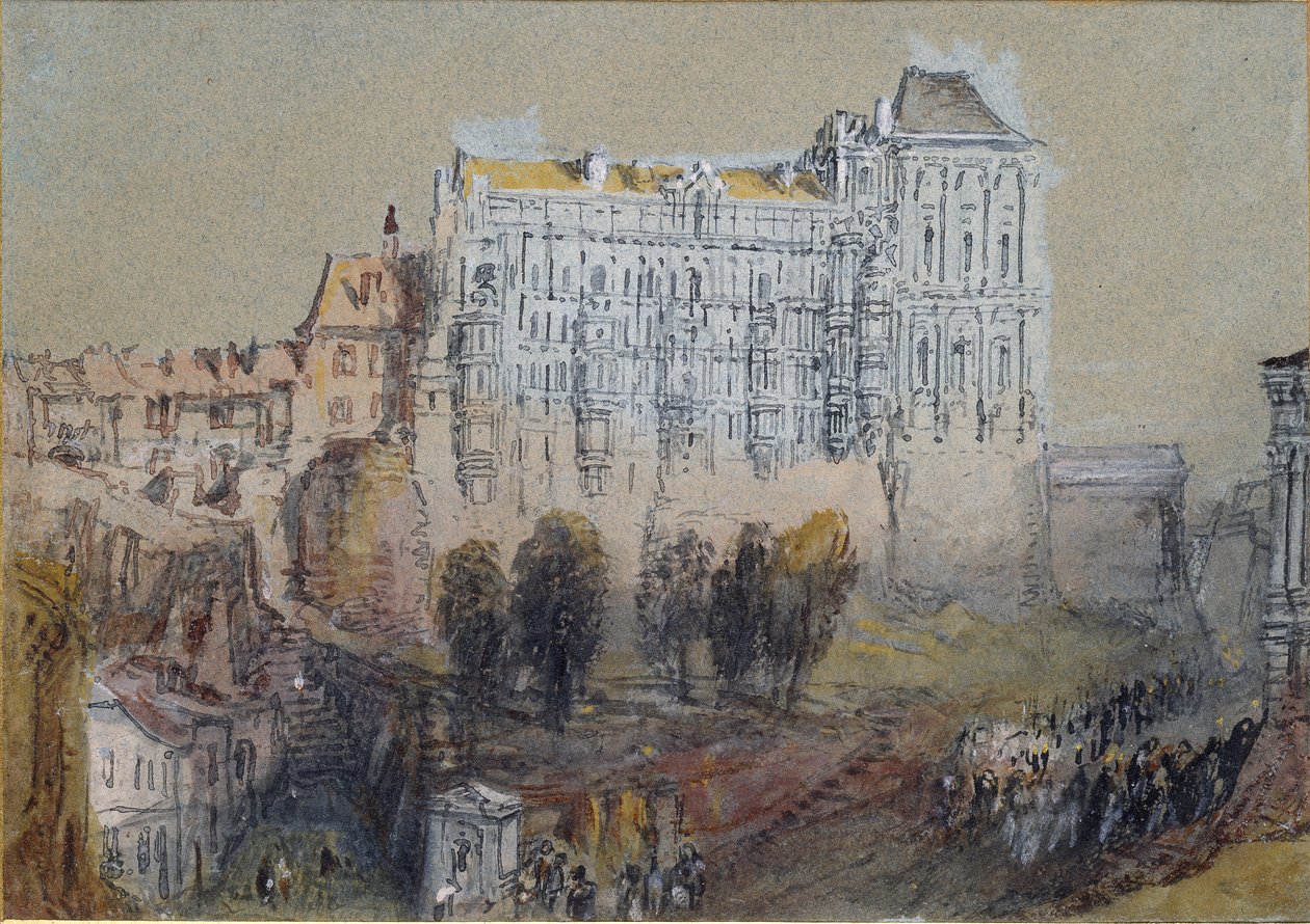 Paleis in Blois, ca. 1830 door Joseph Mallord William Turner