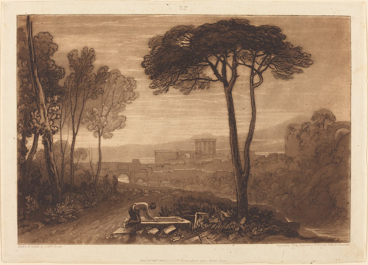 Scène in de Campagna door Joseph Mallord William Turner